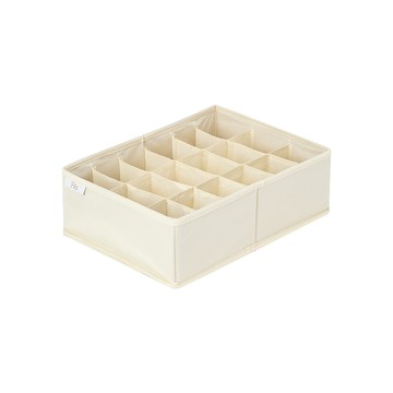 【日本天馬】Fits 布質分格收納盒(18格)-面寬24cm-3入