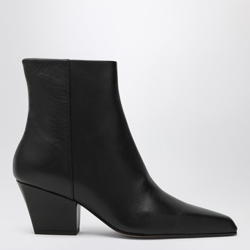 Black leather ankle boot Jane