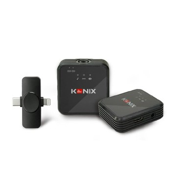 Konix G6 無線收音麥克風 一對二無線麥克風 領夾式麥克風 適用安卓蘋果