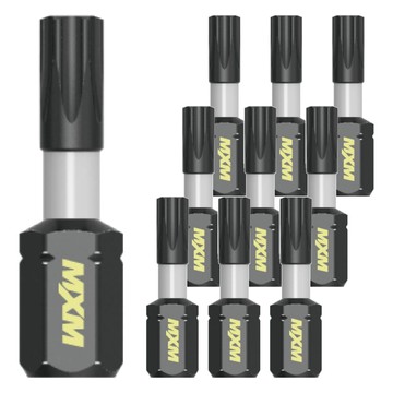 MXM TOOLS 抗衝擊單頭星型起子頭 T25  10個