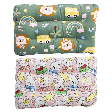 荳荳枕 兒童枕頭 2入組 100%棉  43 x 28cm  獅子咘咘車 + 糖果兔兔  1組