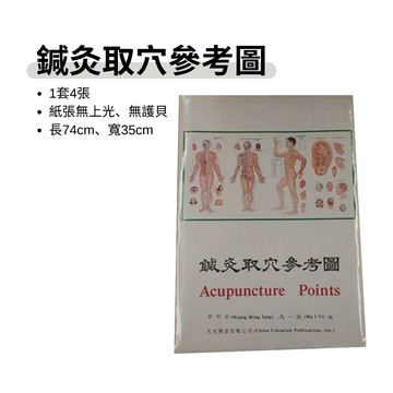 【志遠】鍼灸取穴參考圖 一套4張 黃明堂 馬一滌 文光圖書 正版新品