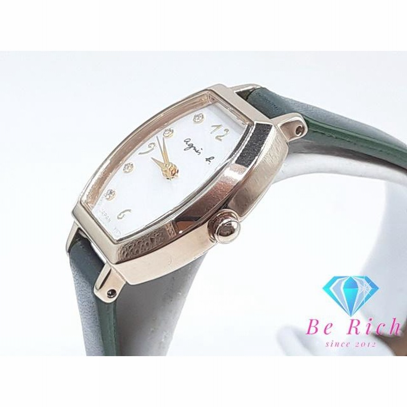 美品 アニエスベー agnes b. ソーラー レディース 腕時計 V117