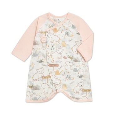 小熊牧場肚衣蝴蝶兔裝(天絲洞感緹花布)