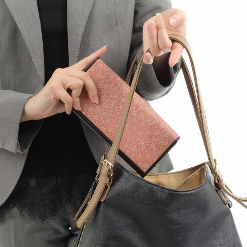 印伝 草木染め 特製 財布 和柄 がま口財布 セレブリティ ウォレット 