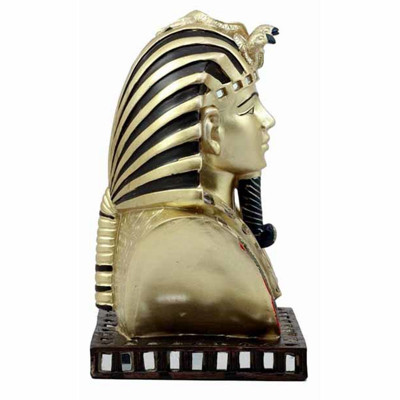 古代エジプトのファラオ ツタンカーメン王 黄金の仮面 胸像 彫像 彫刻 Ancient Egyptian Pharaoh Mask Of King  Tut Statue（輸入品） LINEショッピング