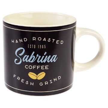 Rex LONDON 陶製馬克杯 350ml  黑色  1個