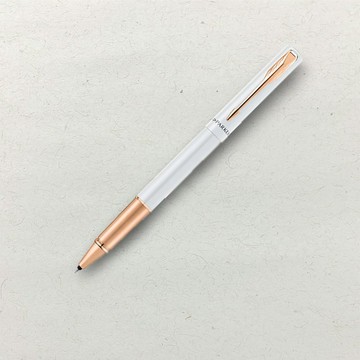 【PARKER】 新威雅XL系列 月光白玫瑰金夾 鋼珠筆 客製化刻字