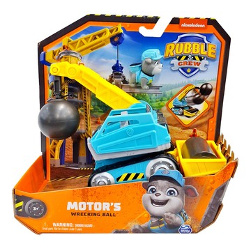 SPIN MASTER 汪汪隊之小礫與工程家族系列 1組  美多 + 破壞球壓路機  16.03 x 8.97 x 16.23cm