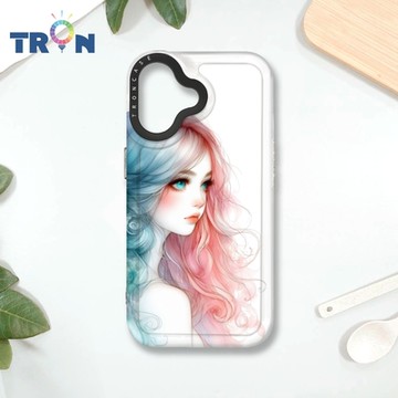 TRON IPHONE 16 不愛笑的女孩 MAGSAFE 磁吸 防摔 太空殼 透黑 手機殼