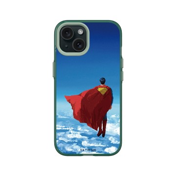 iPhone 15 Clear 憂墨綠 - Superman - Superman-蒼穹之上