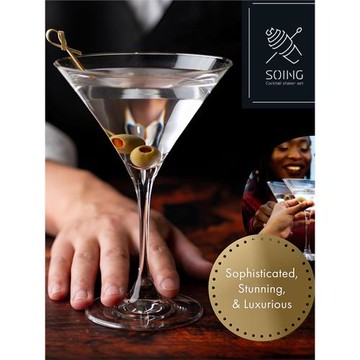 SOING水晶玻璃雞尾酒杯馬天尼酒杯歐式酒吧專用