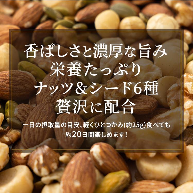 ミックスナッツ 6種 500g メール便 食物繊維 鉄分 たんぱく質 おやつ おつまみ ナッツ ドライフルーツ アーモンド クルミ レーズン トレイルミックス