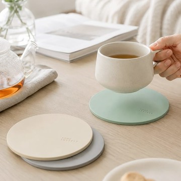 耐熱矽膠隔熱墊｜防燙墊 杯墊 鍋墊 收納架 餐墊 防滑 止滑墊 淺灰