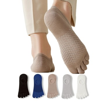 【NicoFun愛定做】 大尺碼 五趾襪 隱形襪 淺口襪 防掉跟 分趾襪 船襪 抗菌 防臭(中性襪27-29.5cm)
