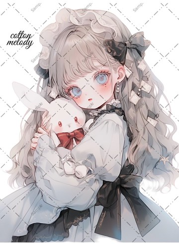 original sticker no.376A 人物貼紙 原創貼紙 人物貼紙 女孩貼紙 原創人物貼紙