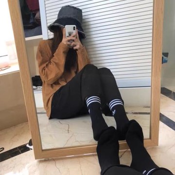 棉襪男女中筒襪長筒襪春秋純棉防臭籃球吸汗足球跑步運動襪瑜伽襪