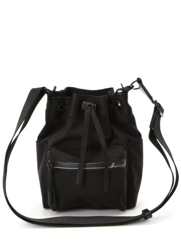 agnès b. - messenger bucket bag - unisex - Nylon - One Size - Black