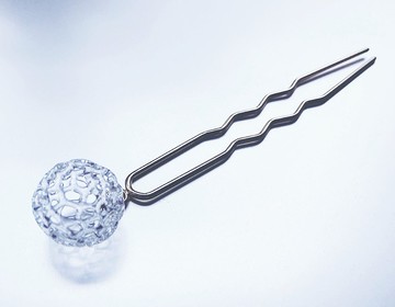 Dentelle 球體 Kanzashi 金或銀