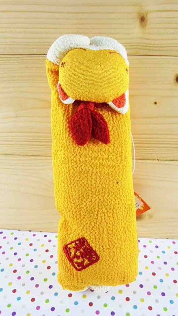 【震撼精品百貨】招財貓 招き猫 筆袋-睡臉(橘黃) 震撼日式精品百貨