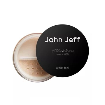 JohnJeff 天然礦物粉控油遮瑕修毛孔提亮膚色敏皮脂皮