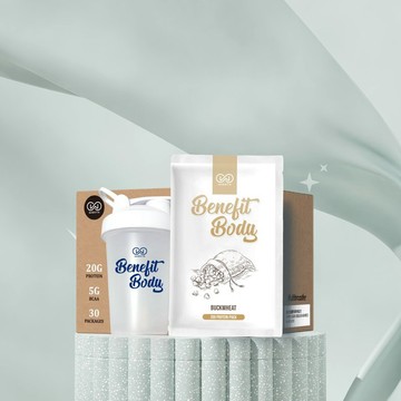 【WORTH 沃爾司】Benefit Body 激能蛋白-烤糖蕎麥30入贈搖搖杯