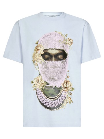 Ih nom uh nit MASK ROSES & LOGO T-shirt