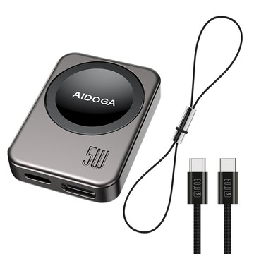 Apple Watch充電器/座 AIDOGA 星航U系列 Type-C/lightning手錶磁吸無線充 iwatch手錶充電盤 無線充電座 充電器