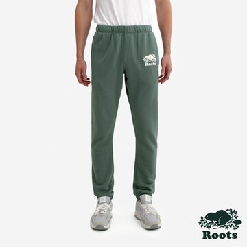 Roots 男裝-ORIGINAL 棉褲-草綠色