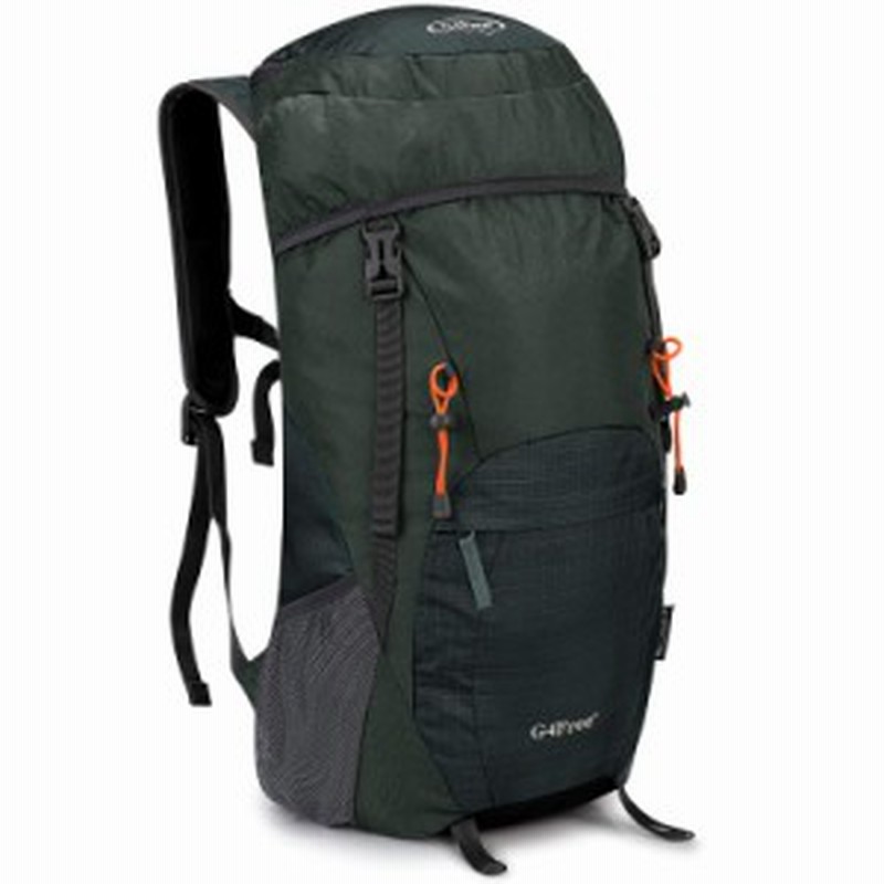 超軽量 折畳みバッグ 登山リュック 40l/45l 大容量 防水 ハイキング ...