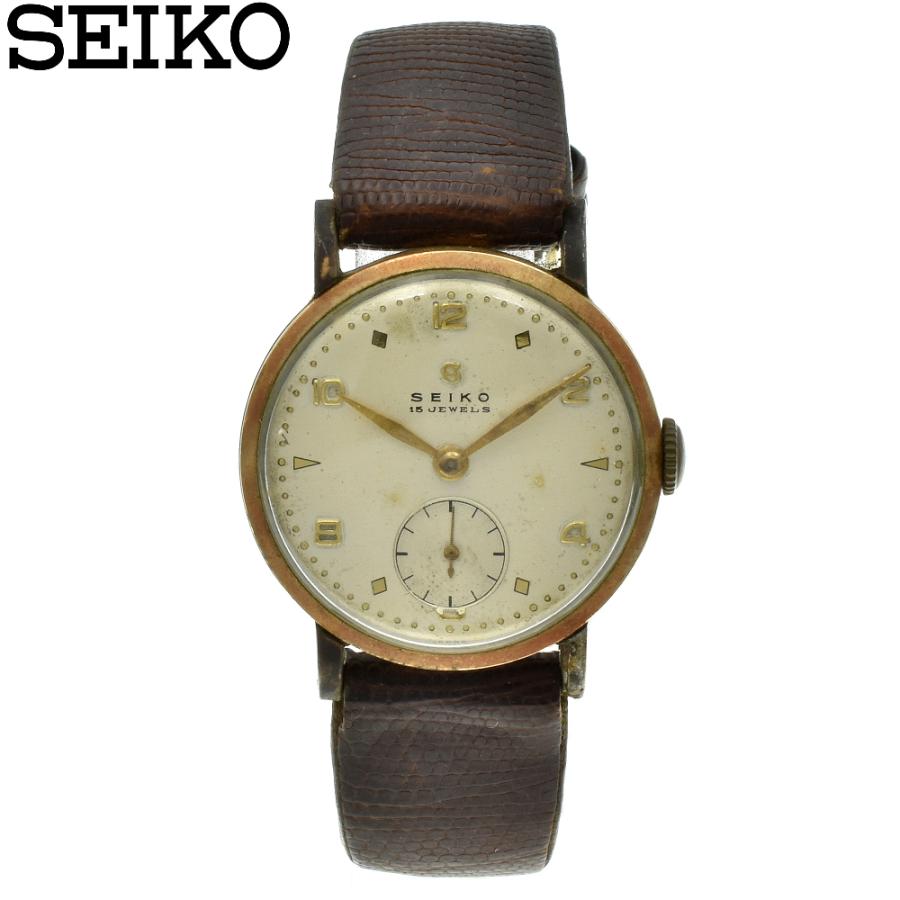 SEIKO セイコー 14K 1741 15石 アンティーク 手巻き メンズ腕時計