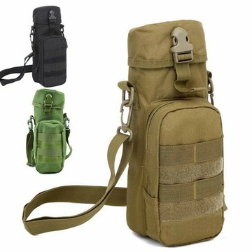 新款戶外迷彩戰術大水壺腰包斜挎水杯袋MOLLE雜物手機附件背包
