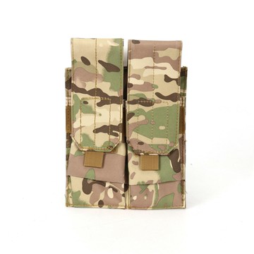 戶外軍迷MOLLE多功能戰術背心M4雙聯彈夾袋CS野戰狩獵裝備附件包