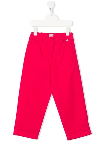 Il Gufo - straight-leg cotton trousers - kids - Cotton/Spandex/Elastane - 6 - Pink