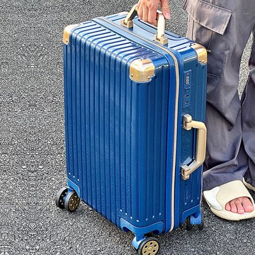新款高顏值旅行箱女男20 24寸超輕密碼拉桿箱結實耐用行李箱硬箱