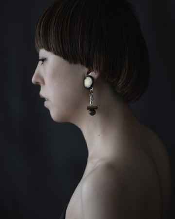 Galaxy 兩用耳夾 /滿月/ 可替換 滿月 金色