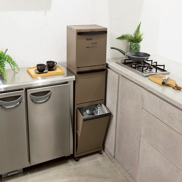 LIV PLUS｜ BESTCO Boite 三層分類垃圾桶 白色