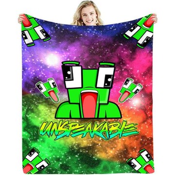 跨境亞馬遜萬圣節圣誕節Unspeakable法蘭絨毛毯數碼印花廠家直供