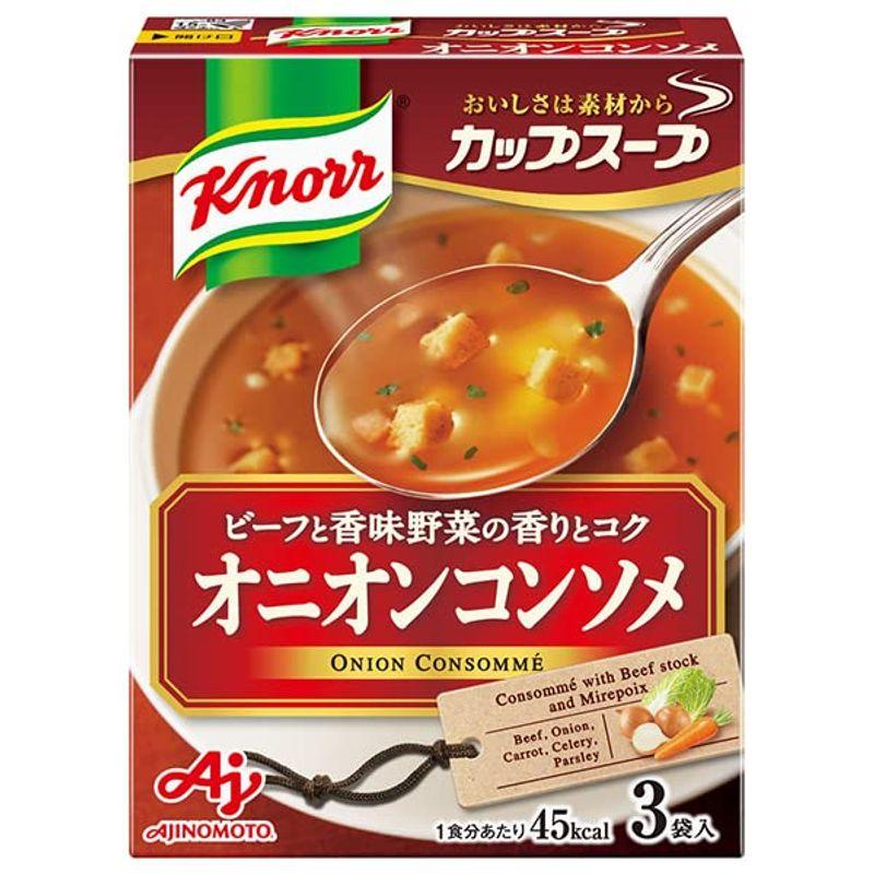 味の素 クノール カップスープ オニオンコンソメ (11.3g×3袋)×10箱入×(2ケース)