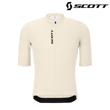 SCOTT Pro Training 男性短袖車衣｜棉白 (S-XL) 自行車衣 單車上衣