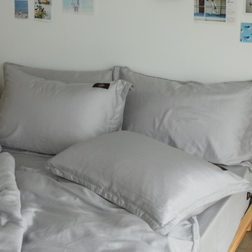 翔仔居家 LF系列 60支天絲 枕套組(2入)【深灰雪松】枕頭套 萊賽爾纖維 天絲枕套 萊賽爾天絲