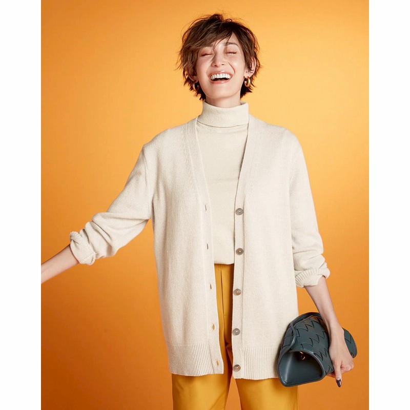 イタリア糸・カシミヤ混カーディガン｜40 代 ファッション・50 代  