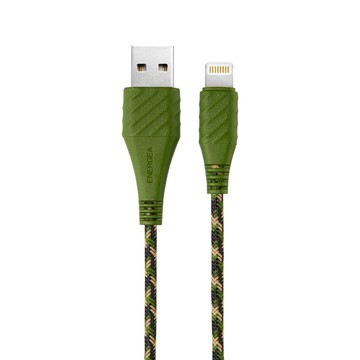 [亞瑟3C] ENERGEA Lightning to USB-A NyloXtreme 編織耐彎折快速充電線  1.5M-綠色
