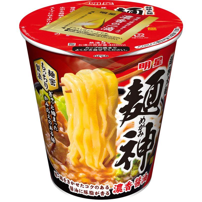 明星 麺神カップ 濃香醤油 100g×12個