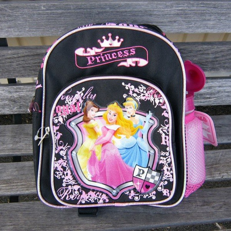 ディズニー プリンセス バックパック ブラック リュックサック 小さい子供用 子供 キッズ 女の子 ピンク 可愛い シンデレラ アリエル 白雪姫 リボン 軽量 通販 Lineポイント最大get Lineショッピング