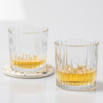 繪璟跌宕杯威士忌杯子玻璃杯高檔精致咖啡杯水杯家用洋酒杯烈酒杯