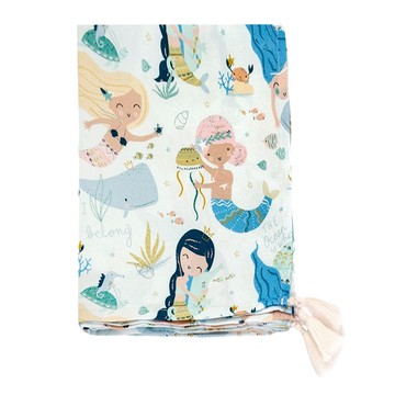 La Millou 竹纖涼包巾 120x100厘米  美人魚樂園