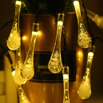 LED 20燈水滴電池燈+USB暖光SCX-110-C