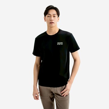 Roots 男裝-ROOTS NOVA PARK 短袖上衣 (黑)