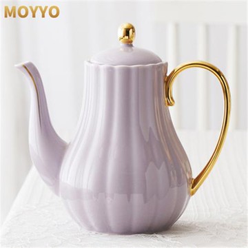 夢幻馬卡龍色莫蘭迪紫1000ml茶壺